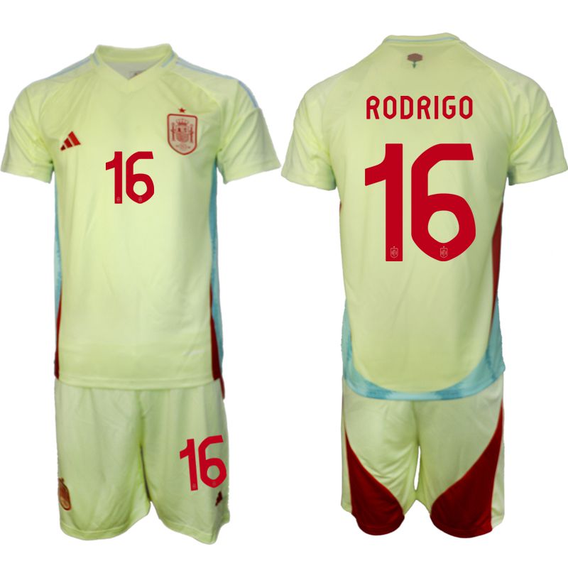 Men 2024-2025 Season Spain away green #16 Soccer Jersey->spain jersey->Soccer Country Jersey